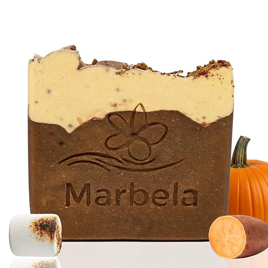 Marbela Cosmetics Yamma Jamma Handmade Soap Bar - Made in USA, Vegan Friendly, Palm Oil Free, Natural Bar Soap - Gentle Face & Body Soap for Daily Skin Care, Moisturizing & Nourishing - 3.5 oz
