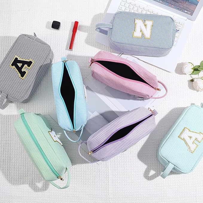 YOOLIFE Graduation Gifts for Women Teen Girls - Graduation Gifts for Her, Graduation Party Favor, Personalized Monogram Initial Makeup Bag for Teen Girl Gifts Trendy Stuff, Girls Makeup Bag G