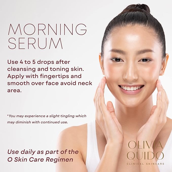 OLIVIA QUIDO Skincare Vitamin C Serum 20% with Lilac & Sea Daffodil 3.6oz | Hydrating, Skin-Brightening, & Anti-Aging | Vitamin C & Hyaluronic Acid Serum for the Face with Natural Botanicals