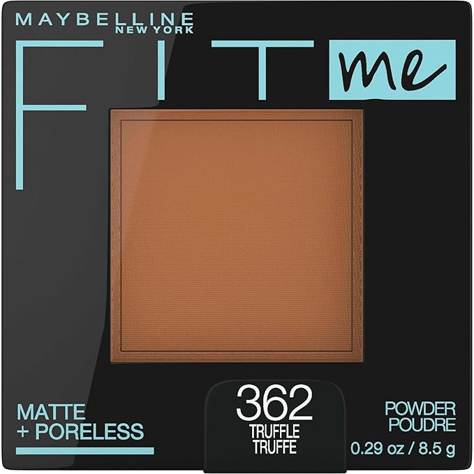 Maybelline Fit Me Matte + Poreless Pressed Face Powder Makeup & Setting Powder, Truffle, 1 Count