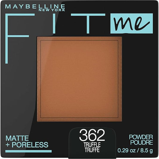 Maybelline Fit Me Matte + Poreless Pressed Face Powder Makeup & Setting Powder, Truffle, 1 Count