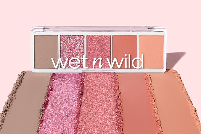 wet n wild Color Icon Eyeshadow Makeup 5 Pan Palette, Matte, Shimmer, Metallic, Long Wearing, Rich Buttery Pigment, Cruelty Free - Full Bloomin'
