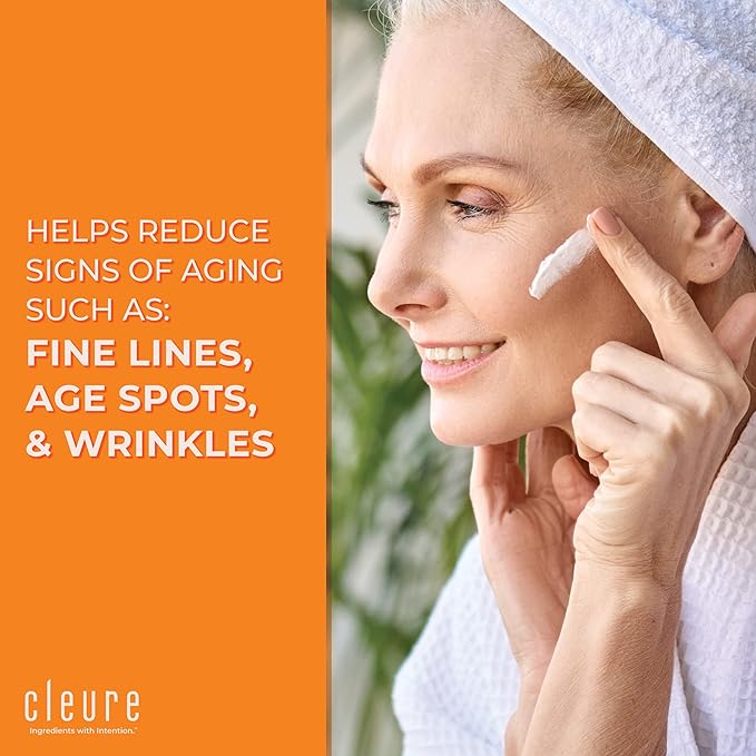 Cleure Hyaluronic Acid & Shea Butter Anti-Aging Night Cream/Day Cream Skincare Set for Sensitive Skin, Gluten, Salicylate, Paraben & Fragrance Free