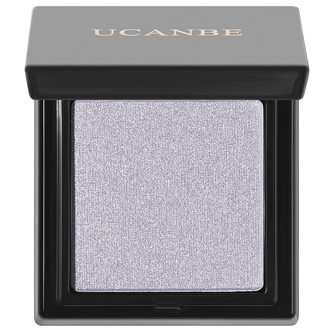 UCANBE Blue Spark Single Eyeshadow Palette, Highly Pigmented Shimmer Eye Shadow Powder, Professional Long-Lasting Waterproof Makeup Palette