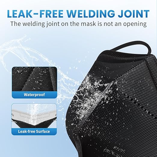 Borje KN95 Face Masks 50 Pcs, 5-Ply Protection Multicolor KN95 Mask, Disposable Face Masks for Adults