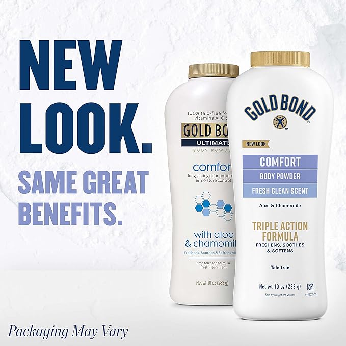 Gold Bond Men's Body Powder Spray 7 oz. and Body Powder 10 oz. Bundle - Nightfall and Fresh Clean Scents