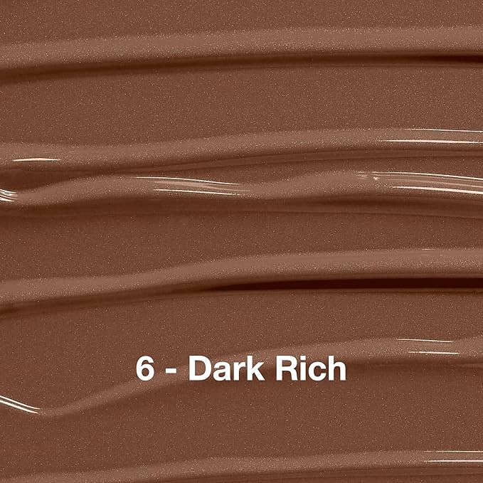 Sigma Beauty Skin Perfector – Hydrating Skin Tint Foundation for Lightweight, Buildable Coverage, With Hyaluronic Acid, Niacinamide Serum, and More (6 Dark Rich Tint, 1.12oz)