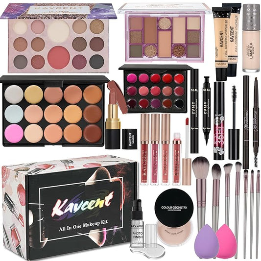 Makeup Kit for Women full Kit Makeup Set for Teens Makeup Kits for Teen Girls Teenagers Eyeshadow Palette Makeup Gift Set for Teens Women