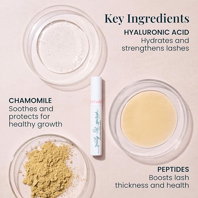 FlutterHabit Ready, Set, Nourish Lash Conditioning Serum - Thicker & Fuller Lashes - Women's Peptide Lash Serum - 3ML