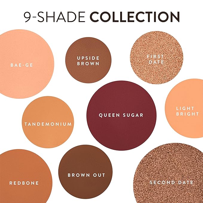 Mented Cosmetics Eyeshadow Palette Nude and Dark Eyeshadows, Vegan, Paraben-Free Cruelty-Free Makeup, Made in USA, Neutral and Dark Glam Eyeshadow, 16.38g/0.58oz, 9 Pan, Everyday