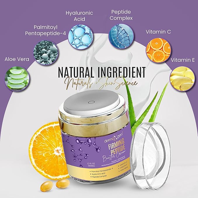 Wrinkle Cream for Face Deep Wrinkles – Anti Wrinkle Cream for Women with Peptides, Hyaluronic Acid & Aloe Vera – Skin Firming Moisturizer to Tighten, Lift & Boost Elasticity – 1.7 Fl Oz