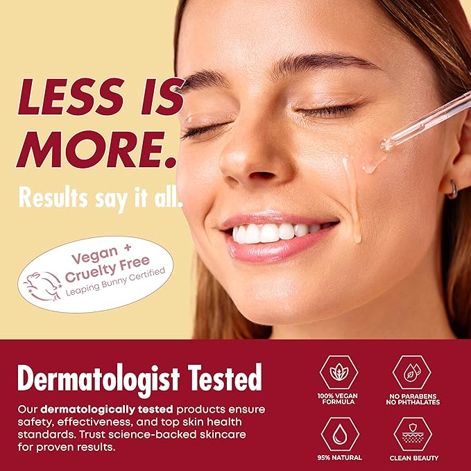 Collagen Face Serum - Dermatologist Tested, Anti-Aging, Korean Skin Care, Hydrates & Improves Elasticity - Strengthens Skin’s Barrier, Retains Water - Vegan, Paraben-Free, 1.35 Fl. Oz