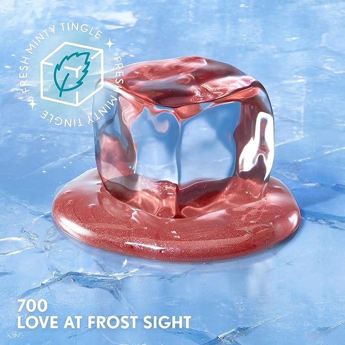 COVERGIRL Clean Fresh Yummy Plumper Lip Gloss, 700 Love At Frost Sight, Shiny, Vegan Formula, Easy to Apply, Minty Flavor, 0.33oz