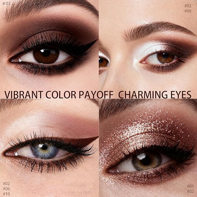 Matte Cream Eyeshadow Stick, Waterproof Eye Shadow Stick, Long-Lasting and Blendable High Pigmented Single Eyeliner Makeup for Women, 2 Pecan