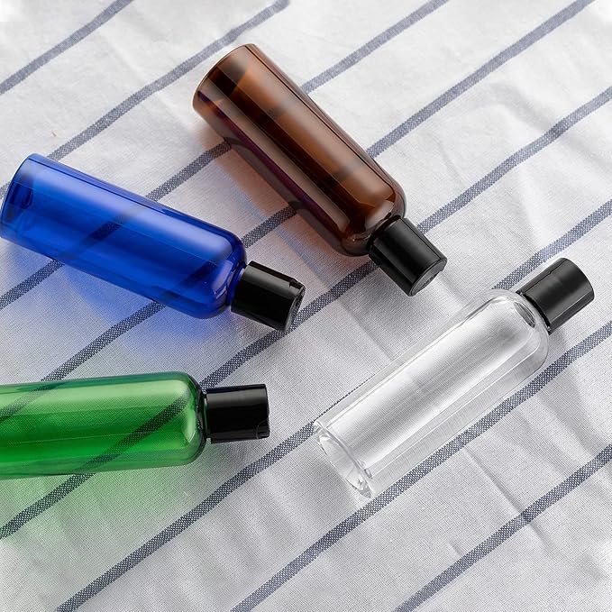 Travel Bottles for Toiletries 3.4 oz - Travel Size Containers for Shampoo Plastic - Small Empty Lotion Squeeze Bottle for Liquid TSA Approved - Leak Proof Mini Conditioner Refillable Green 100ml