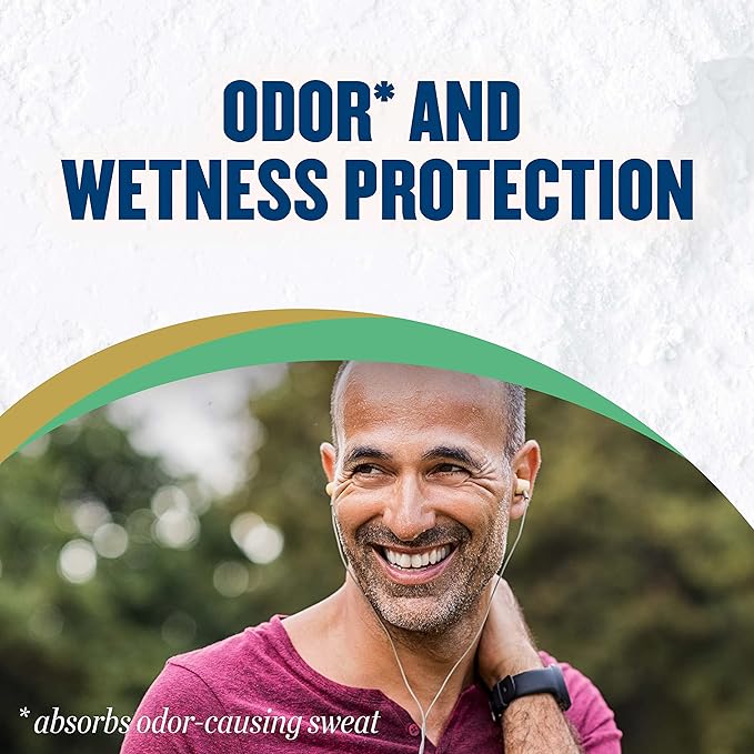 Gold Bond Men's Essentials Talc-Free Body Powder, 10 oz., Refresh 360 Scent, Wetness Protection (Pack of 2)