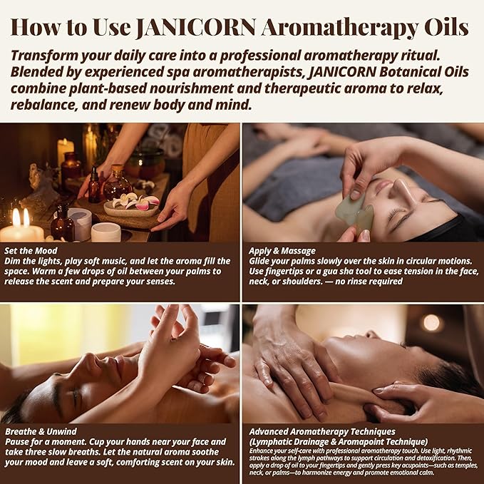 Frankincense & Lavender Aromatherapy Oil for Face & Body Massage – Plant-Based Blend for Nourishing Care, Resinous-Floral Aroma for Calming and Grounding Self-Care Rituals, 1 fl oz / 30 ml