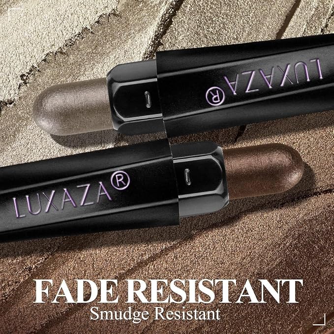 6PCS Eyeshadow Stick Makeup Sets, Brown and Grey Eyeshadow Pen,Metallic And Matte Shimmer Eye Shadow Pencil Crayon, B08-Brown Sugar