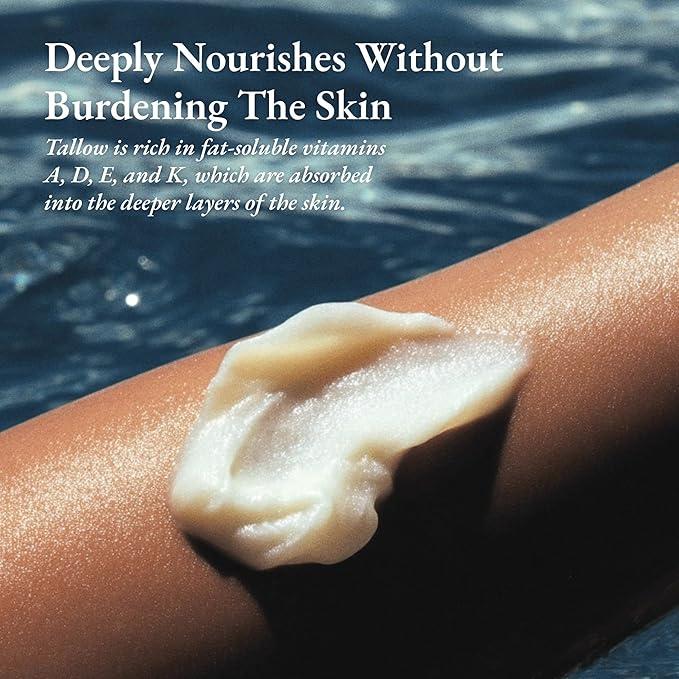 Ultra Clarifying Cream – Grass Fed Precision Blend Amish Tallow Body Butter for Face & Skin, Toning Whip for Skin Elasticity, Smooth & Radiant Skin, Nourishing Texture Boosting Balm, 2oz