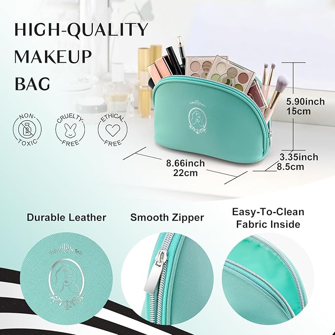 Color Nymph All In One Makeup Kit, Makeup Gift Set for Beginners Teenager Girls with Eyeshadow Palette Blush Lipstick Lip Pencil Eye Pencil Brush Mascara Portable Bag