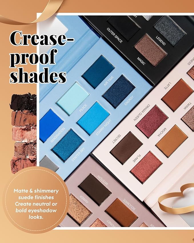 MAKI YIKA Nude Brown Eye Shadow Palette 8Color Naked Eyeshadow for Women Neutral Brown Eye Shadows Long Lasting & Pigmented (Naked)