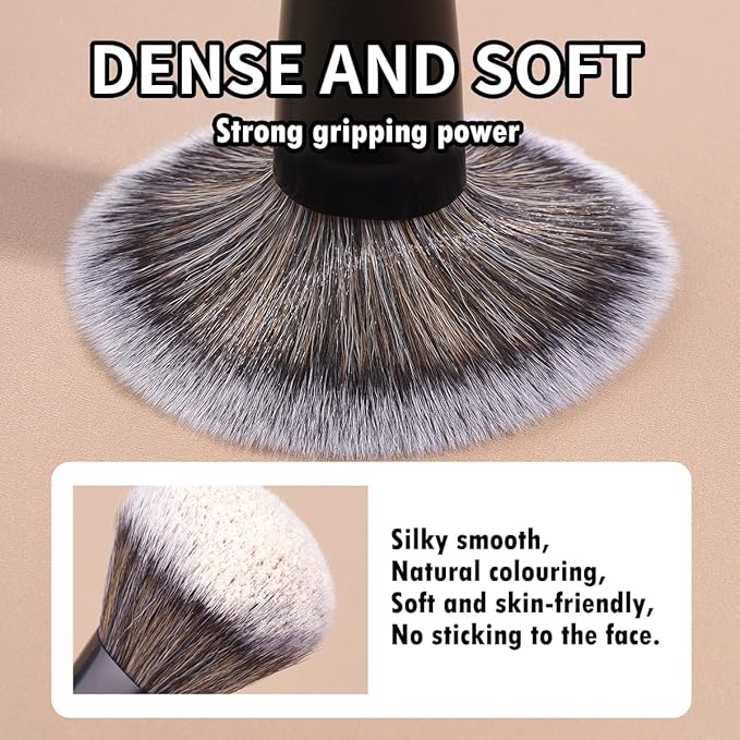 MAANGE 6 PCS Foundation Contour Conceal Brush Set, Makeup Brushes, Eyeshadow Concealer Brushes, Double Sided Blending Eyebrow Brush Professional Face brush Set Tools, For Liquid, Cream, Loose Powder