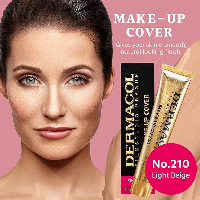 Dermacol Make-up Cover - Waterproof Hypoallergenic Foundation 30g 100% Original Guaranteed from Authorized Stockists Shade 210