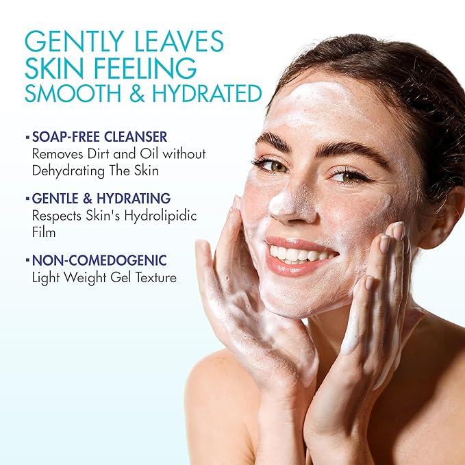 Eau Thermale Jonzac Rehydrate Organic Dermo Cleansing Gel - Gentle Daily Facial Cleanser - Sensitive Skin Approved - Leaves Skin Feeling Smooth & Hydrated - 6.75 Fl oz (Pack of 2)