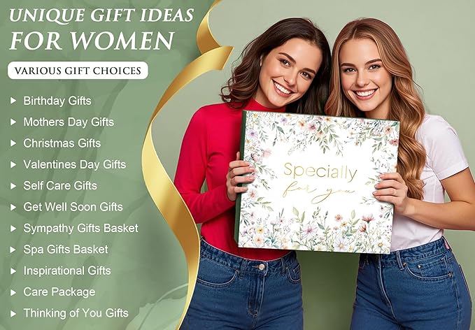 Self Care Gifts for Women Get Well Soon Gifts, Birthday Gifts for Women Care Package, Sympathy Gift Baskets Spa Gifts Thinking of You Mothers Day Inspirational Gifts for Mom Her Wife Friend Grandma