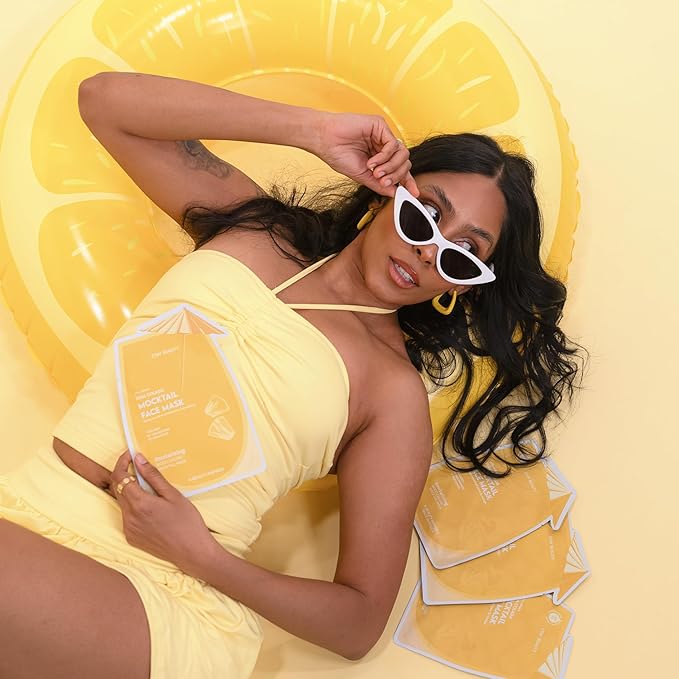 ESW Beauty Piña Colada Revitalizing Face Mask - Refreshing, Vegan Face Mask with Pineapple & Coconut Water for Glowing Skin