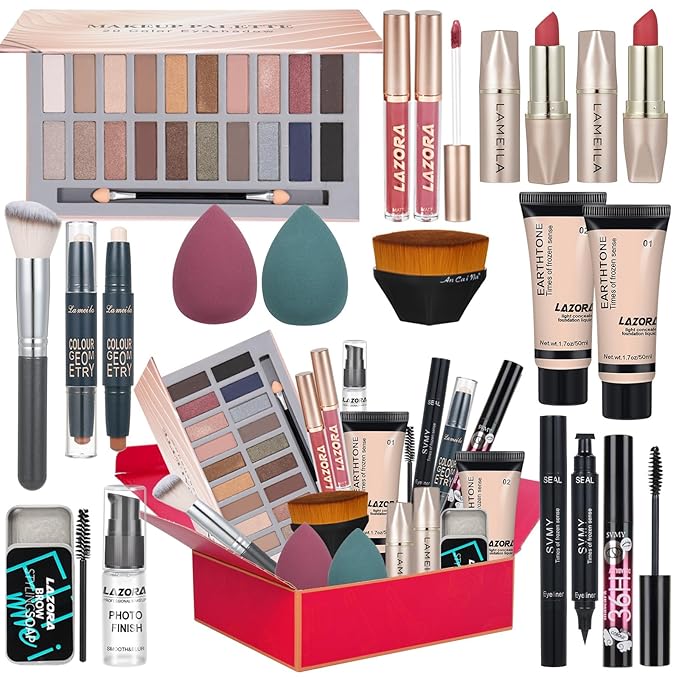 Makeup Kit for Women Full Kit Makeup Sets for Teenagers Makeup Kits for Women Teen Girls Includes 20 Colors Eyeshadow Palette Foundation Make Up Set for Beginners