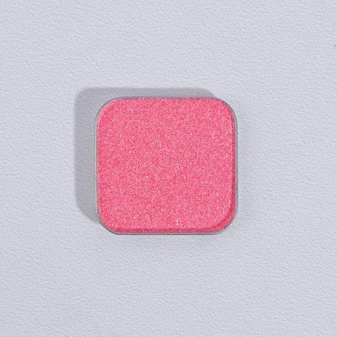 Chameleon Single Eyeshadow – Soft Gold-Pink, Pressed Powder,Square Pan, Fits Magnetic Palettes, High Pigment, Smudge-Proof, Smooth Blend, All-Day Wear (Sunpetal)