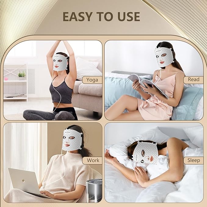 Red Light for Face, 660nm Red Light and 850nm Near Infrared LED Face Light with Dual Driver Option, Suitable for Travel and Home Use