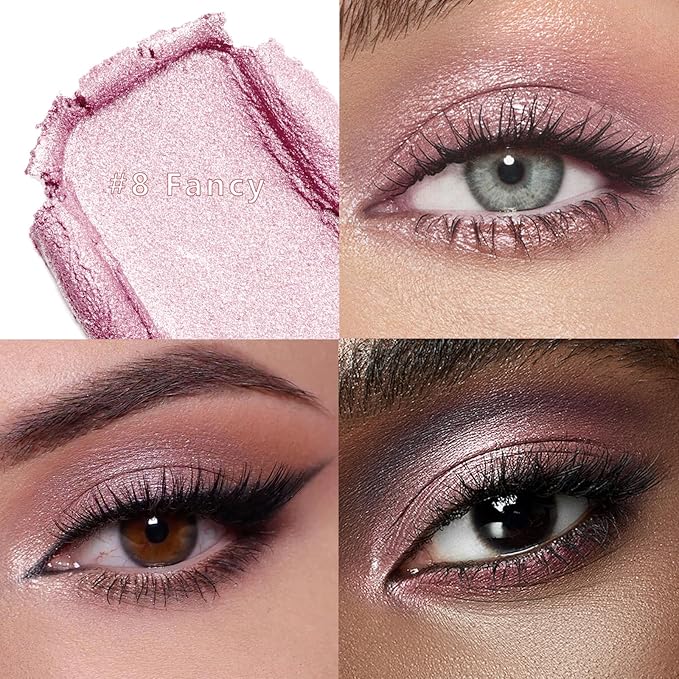 CHIFURE Eyeshadow Stick, Shimmer and Matte Cream Eye Shadow Brightener Sticks Eyeliner Pencil Crayon, Waterproof Long Lasting Eye Highlighter Stick Makeup,0.056 Oz(#8-Fancy)