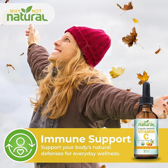 Why Not Natural Organic Liquid Vitamin C Drops Supplement