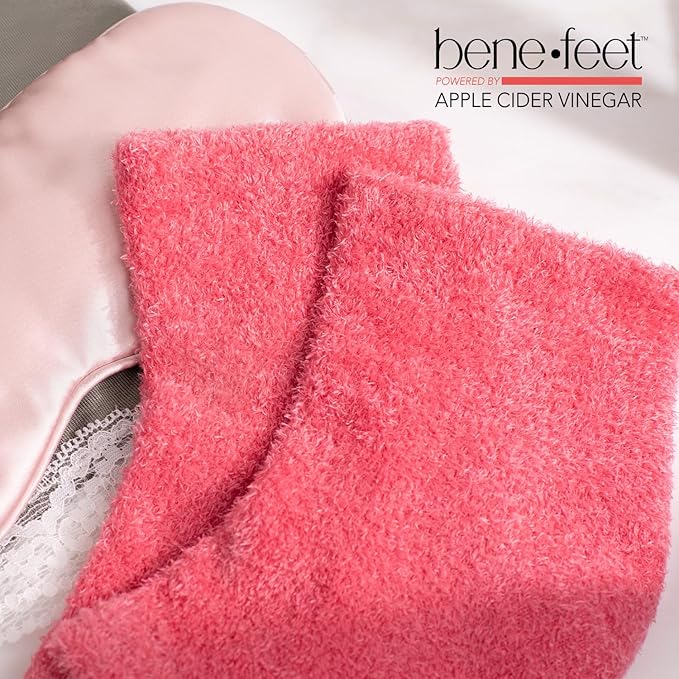 Benefeet Toeless Aloe Moisturizing Heel Socks 2 Pack - Effective Overnight Foot Rejuvenation, Targeted Hydration to Soften Dry Skin, Infused w/Coconut Oil, Aloe + Jojoba Seed Oil, 1 Pair (2 Pack)