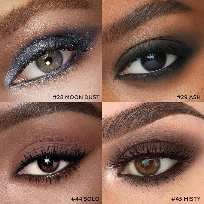 FOCALLURE 4PCS Cream Eyeshadow Stick Sets,Highlighter Eye Shadow Pencil with Crease-proof Formula,Long Lasting Waterproof Eyes Makeup,Smoked Bronze