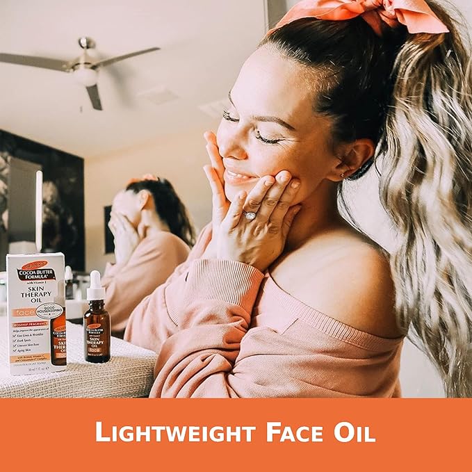 Palmer's Face Oil + Facial Cleanser Oil, Cocoa Butter with Vitamin E & Rosehip Fragrance Skin Care Bundle, Includes 1 Cleansing Oil to Clean & Brighten Skin (6.5 fl oz) and 1 Facial Oil (1 fl oz)