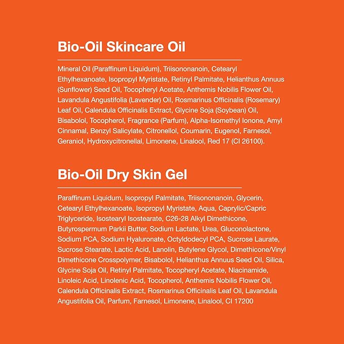 Bio-Oil Travel Skincare Bundle for Scars, Stretch Marks, and Dry Skin, Includes Skin Care Oil (2 oz) and Dry Skin Gel (1.7 oz)