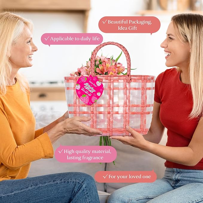 Spa kit for Women, Unique Birthday Gifts for Women, Bath Sets for Girl Gift for Teen Girls Tote Bag, 13pc spa gift baskets for girls beauty Bag bath products for Daughter, Girlfriend Mother's Day