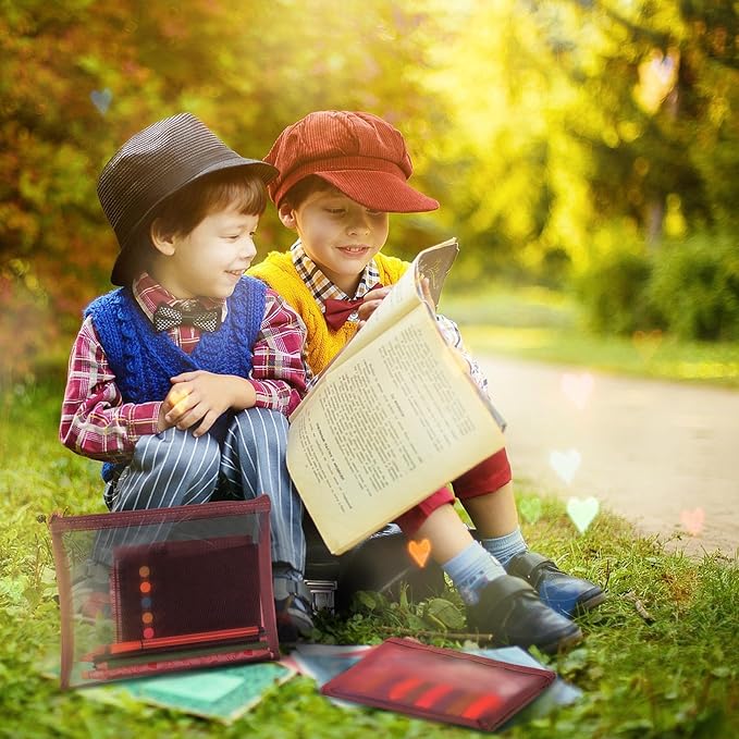 6 Pieces Mesh Makeup Bags Mesh Cosmetic Bag Portable Travel Organizing Zipper Pouch Toiletries Makeup Pouches for Home Office Travel Accessories