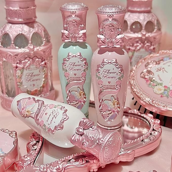 Flower Knows Midsummer Fairytales Coating Lip Lacquer,Glowy Non-Fading Lip Gloss,Hydrating Tinted Lip Oil for Girls&Women,Vegan & Cruelty Free,0.17Fl Oz(G09 Dream Voyager)