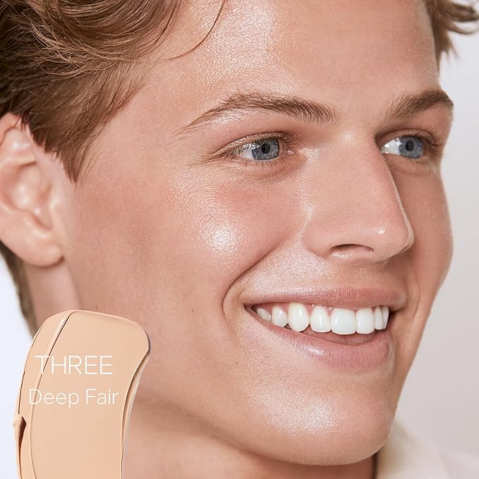 Saie Slip Tint Tinted Moisturizer with SPF 35 - Light Coverage, Glowy Skin Tint & Mineral Sunscreen for Face with Hydrating Hyaluronic Acid - Summer Makeup Essential - Shade Three (1.35 oz)