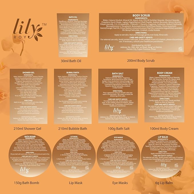 18Pcs Bath and Body Gift Basket Set for Women - Vanilla Spa Baskets Spa Kit with Necklace | Perfect Gifts for Christmas, Valentines Day, Mothers Day, Birthday Gifts, Self Skin Care Gifts for Her/Mom