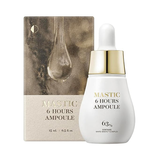 Mastina Mastic Ampoule (Dropper Type, 0.5fl oz) - Face Serum Fermented Mastic Gum. White Mastic Complex 63% + Tranexamic Acid 2% + Niacinamide 5%