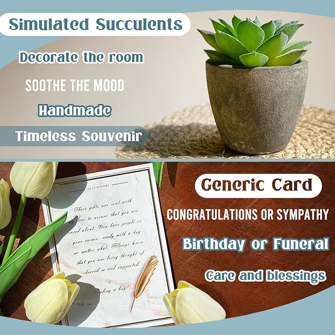 Get Well Soon Gift Baskets For Women,12PC Get Well Gifts for Women After Surgery,Birthday,Care Package,Grief,Sympathy Gifts,Condolences Gift Basket (cerulean)