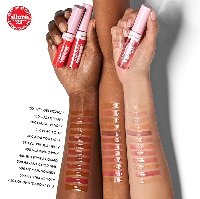 COVERGIRL Clean Fresh Yummy Lip Gloss, Sheer, Natural Scents, Vegan Formula - Laugh-vender