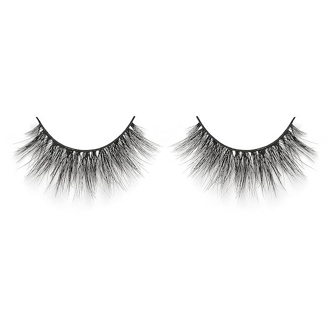Lilly Lashes Miami 3D Mink Lashes, False Eyelashes Natural Look, Mink Eyelashes for Wispy & Natural Look, Reusable Up to 25 Wears, Fluffy Lashes
