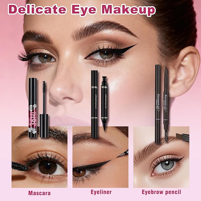 Makeup Kit for Women Teens full Kit Makeup set for Teens Teenagers 14-16 Eyeshadow Foundation Makeup Gift set for Women Makeup Kits for Teen Girls