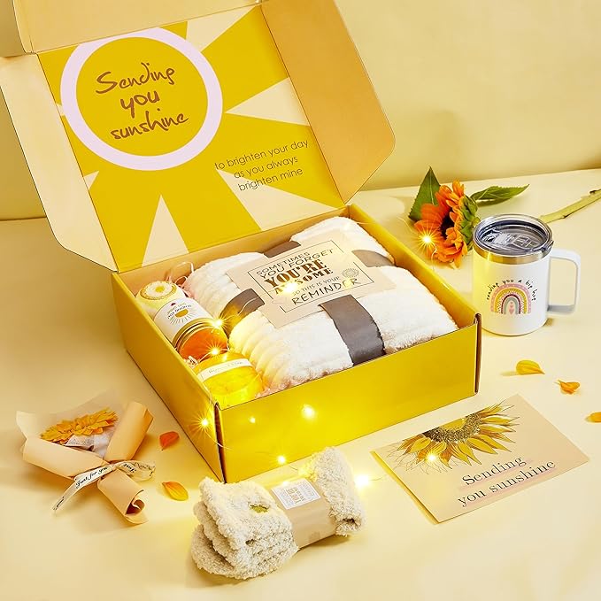 Get Well Gifts for Women After Surgery 10pc Gift Baskets Feel Better Spa Gift Basket Care Package for Mom Her Wife Friend Grandma